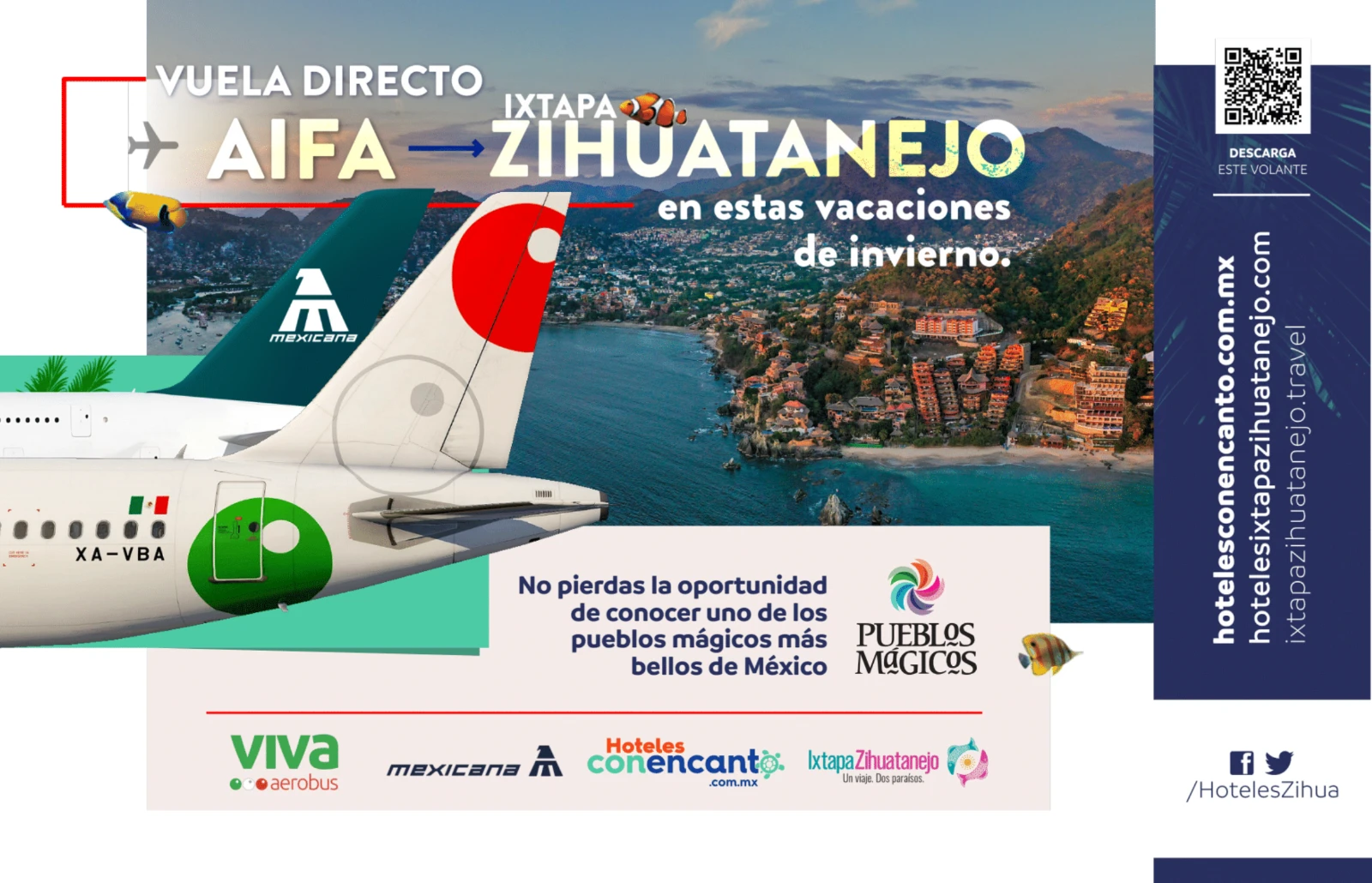 Fly to Ixtapa Zihuatanejo from AIFA airport